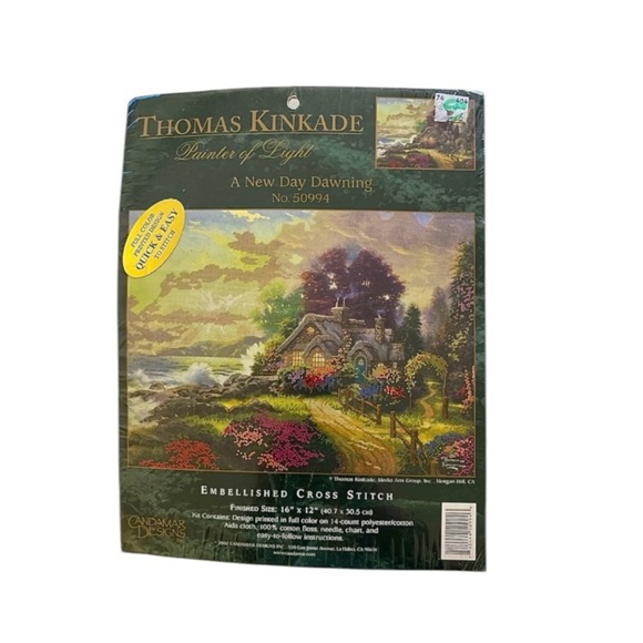 Trio Set of Janlynn & Thomas Kincade Counted Cross Stitch Kit Sets - Picture 3 of 7